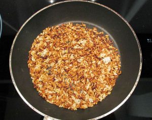 Roasted soaked rice