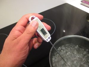 Temperature of boiling water