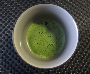 Matcha made with chasen Matcha made with chasen