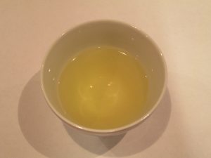 sencha in white cup