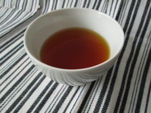 Kurihara Oku Yame black tea brewed