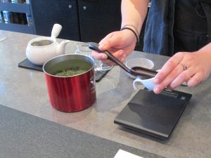 Tea preparation at The taste of tea