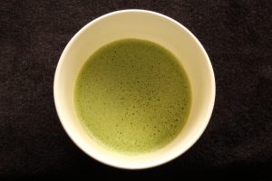 Matcha Zen Organic Ceremonial Matcha brewed