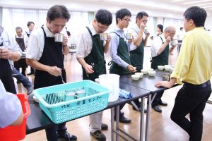 tea tasting at the Uji tea competition