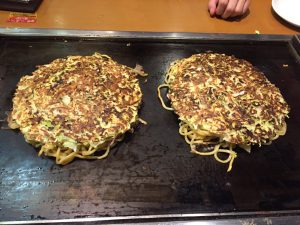 Okonomiyaki at Tsuruhashi Fugetsu