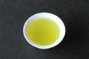 Japanese green tea in Issaku brewed