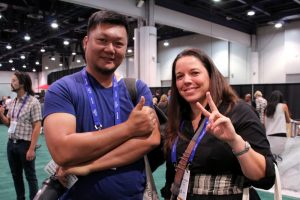 Elyse and Alfredo at WTE2017