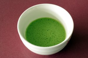 3 Leaf Tea Ceremonial Matcha brewed