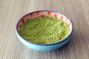 matcha and sugar mix