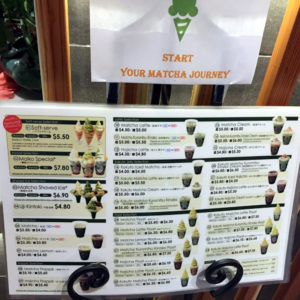 Matcha Cafe Maiko Las Vegas menu