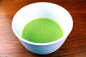 Mizuba Tea yokorobi matcha brewed