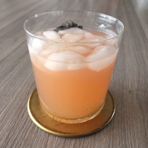 green tea and grapefruit cocktail
