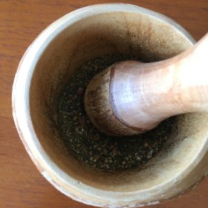 grinding the seasoning