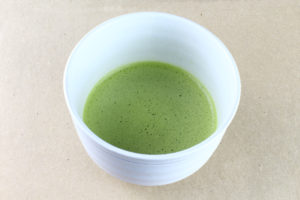 California Tea House stone ground ceremonial matcha brewed