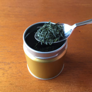 storing sencha in a tin