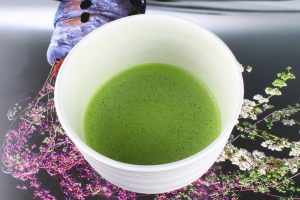 Naoki single origin mame matcha brewed